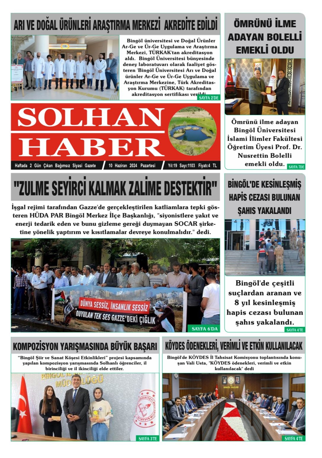 10,06,2024 Tarihli Gazetemiz