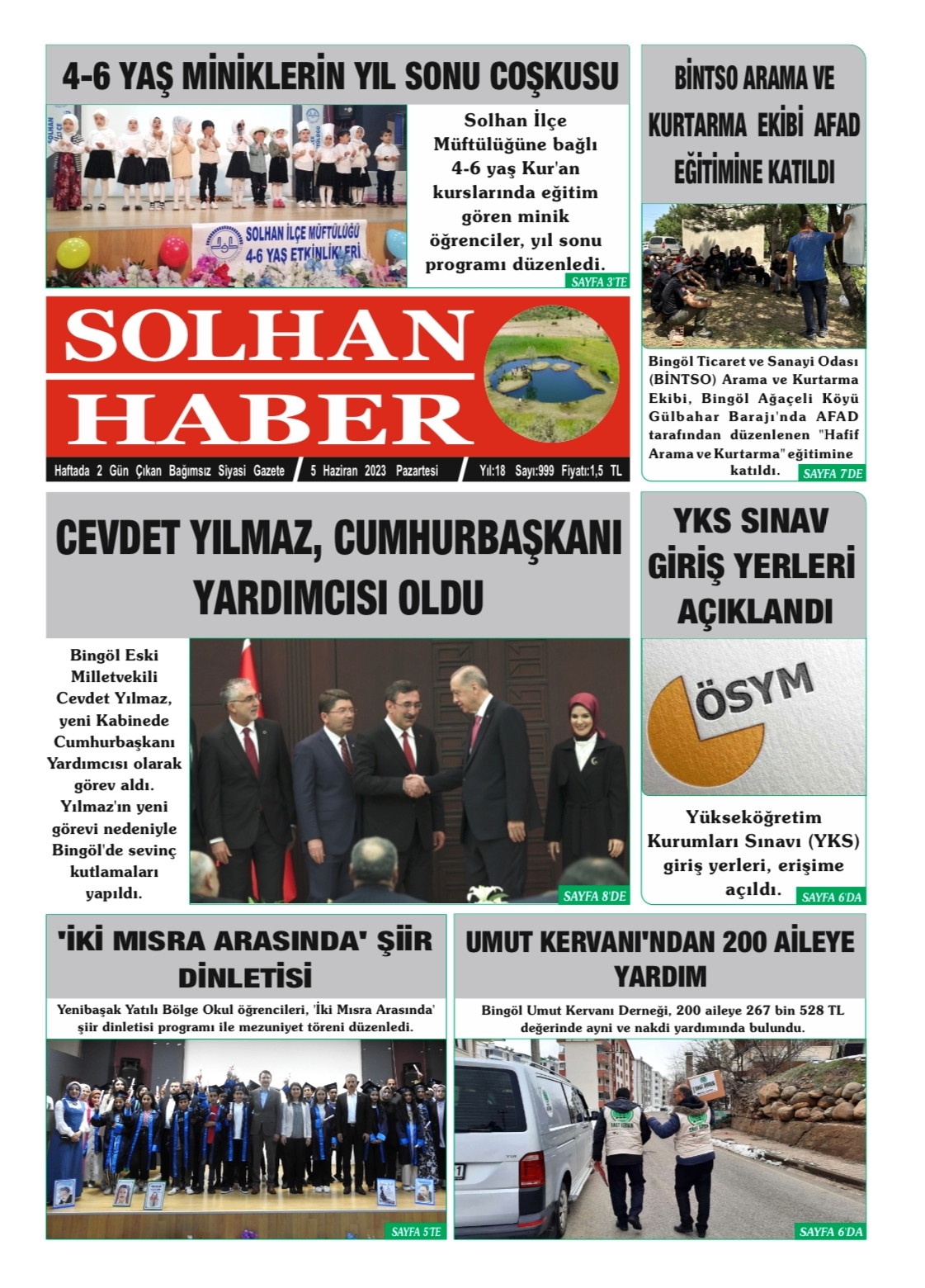 05,06,2023 Tarihli Gazetemiz