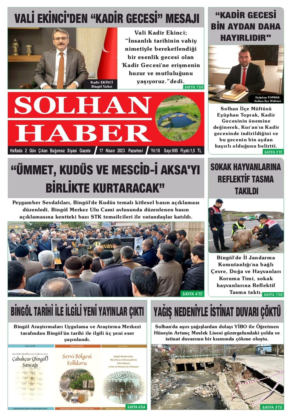 17.04.2023 Tarihli Gazetemiz