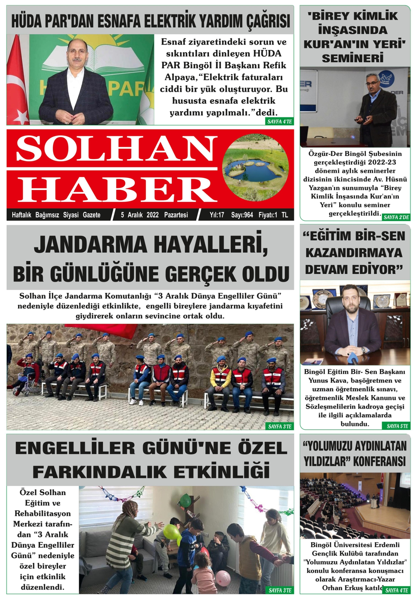 05.12.2022 Tarihli Gazetemiz