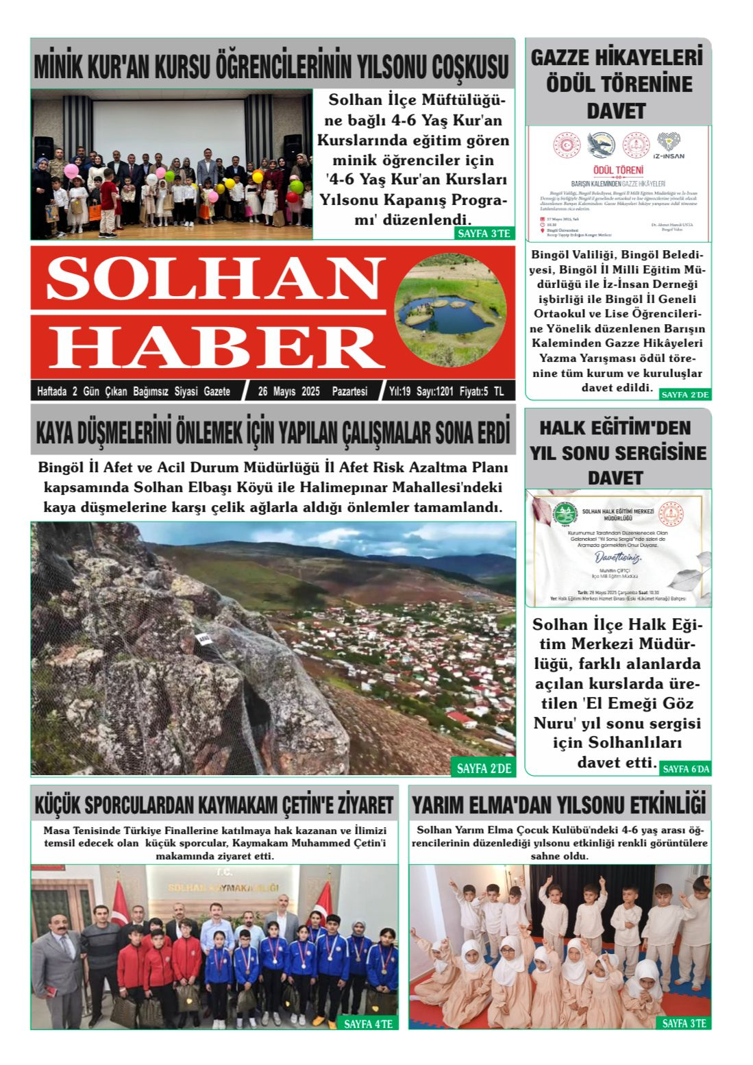 26.05.2025 Tarihli Gazetemiz