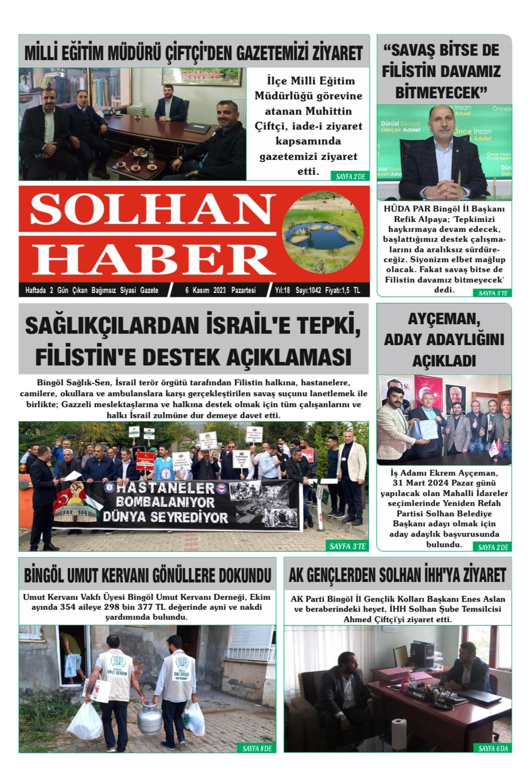 06,11,2023 Tarihli Gazetemiz