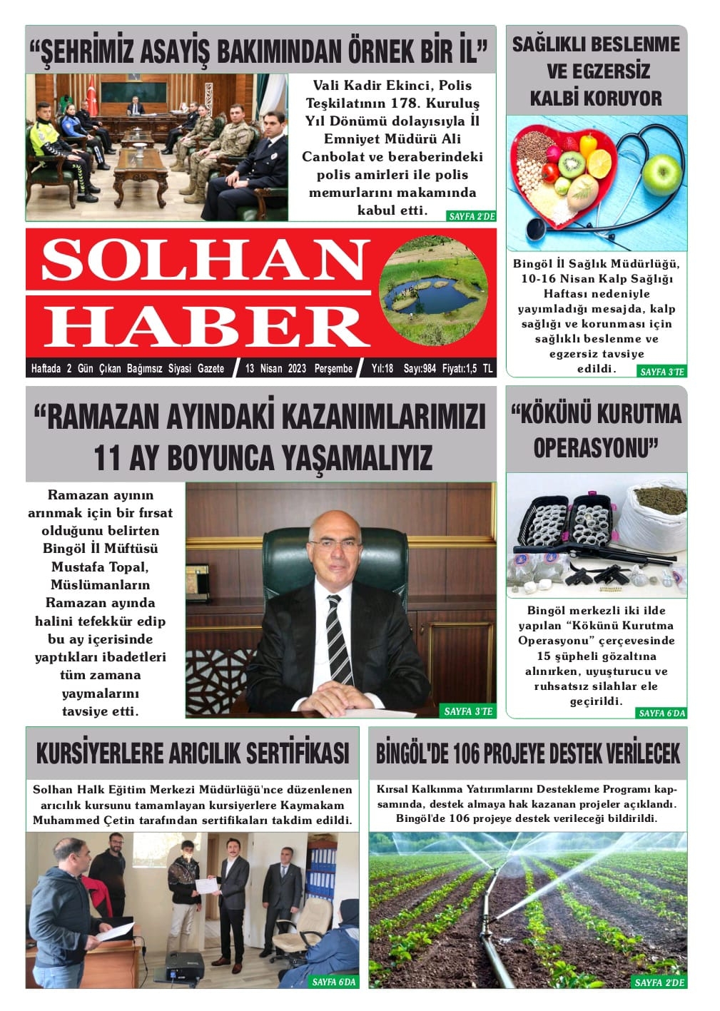 13.04.2023 Tarihli Gazetemiz