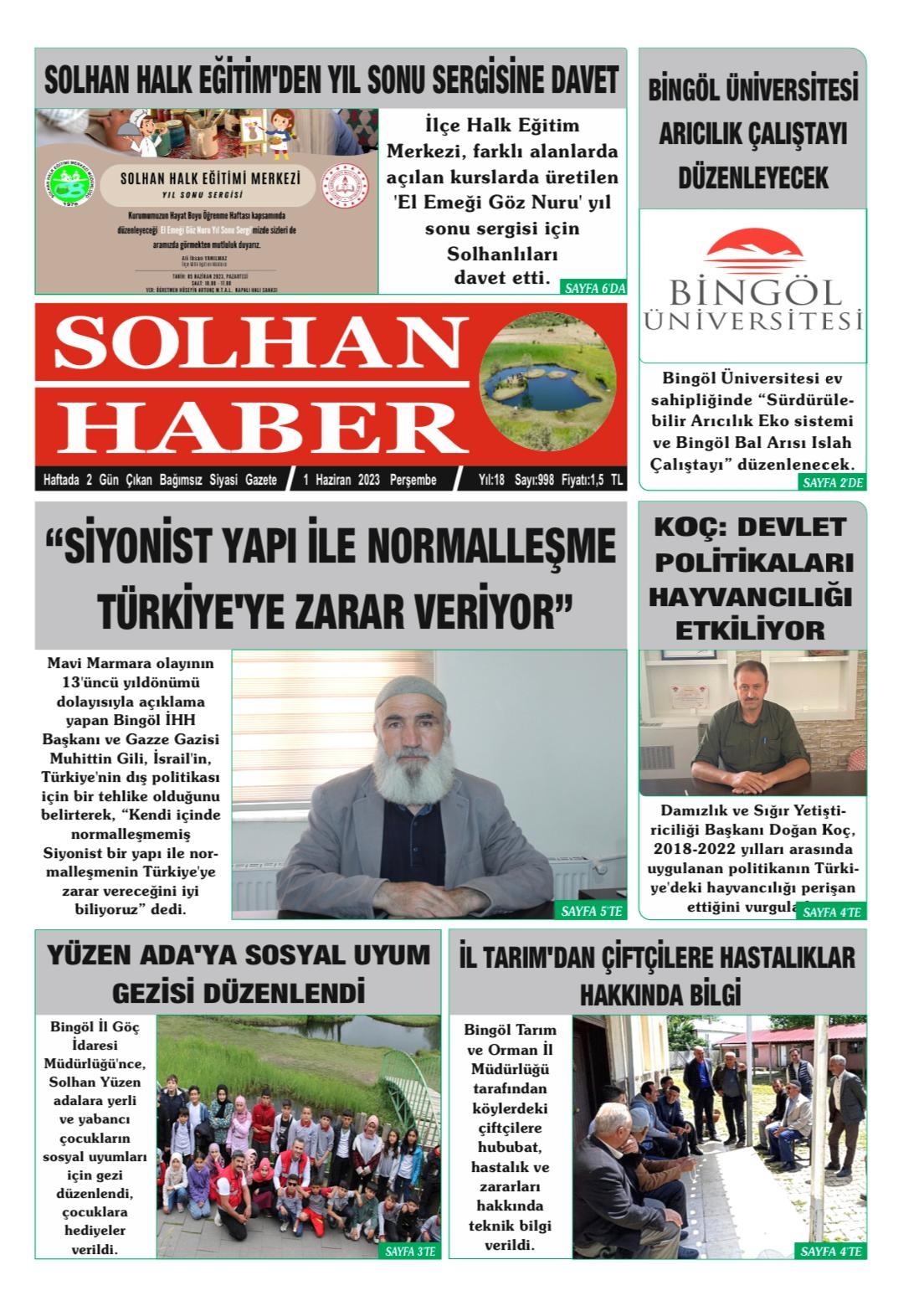 01,06,2023 Tarihli Gazetemiz