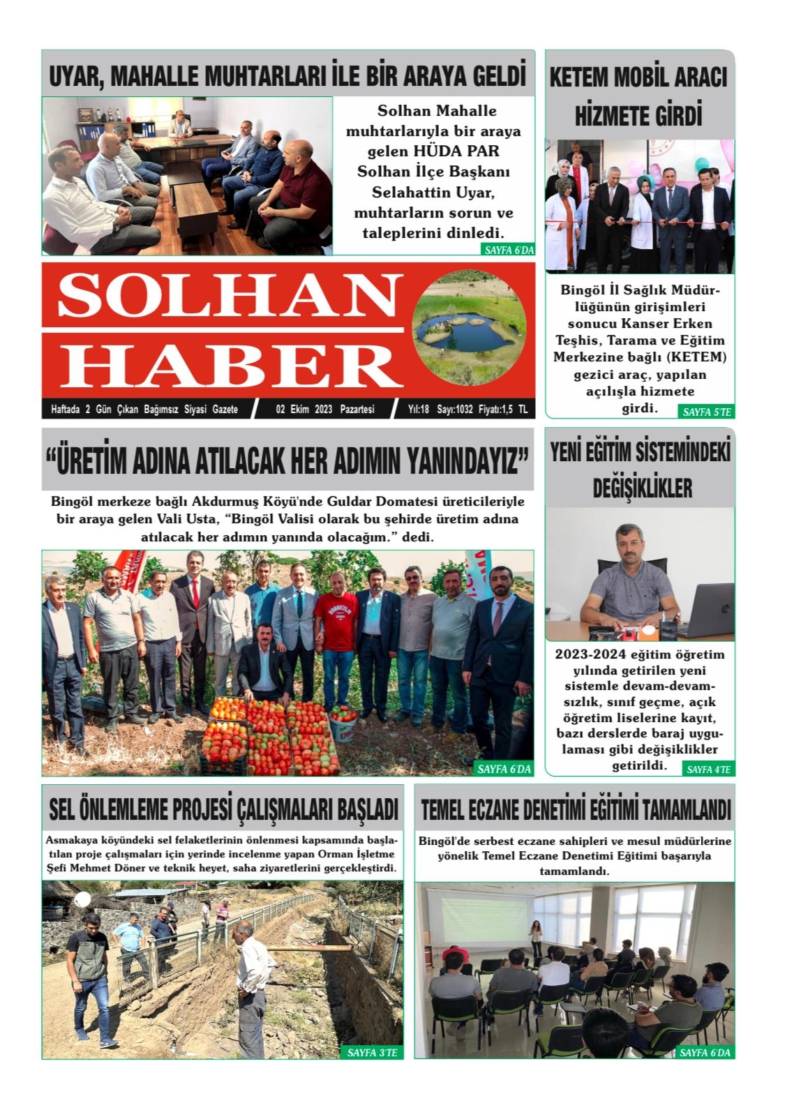 02,10,2023 Tarihli Gazetemiz