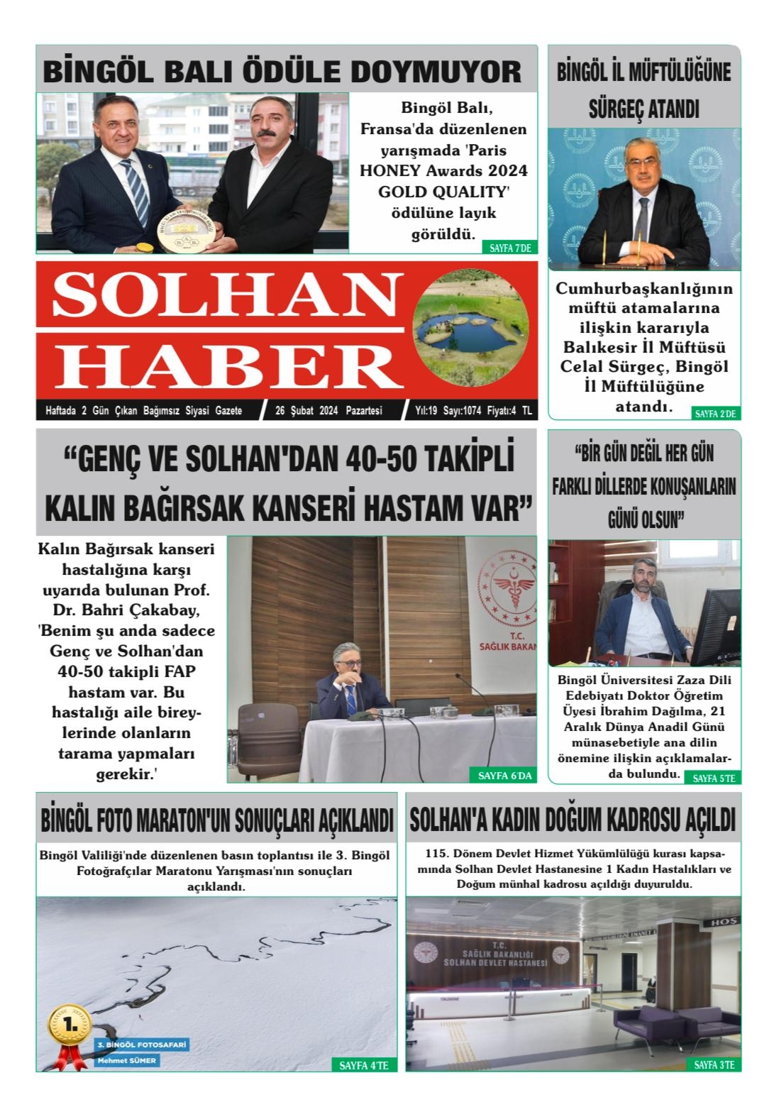 26,02,2024 Tarihli Gazetemiz