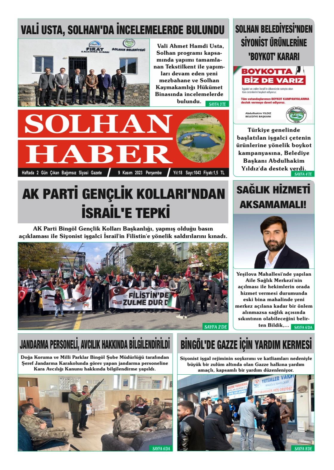 09,11,2023 Tarihli Gazetemiz