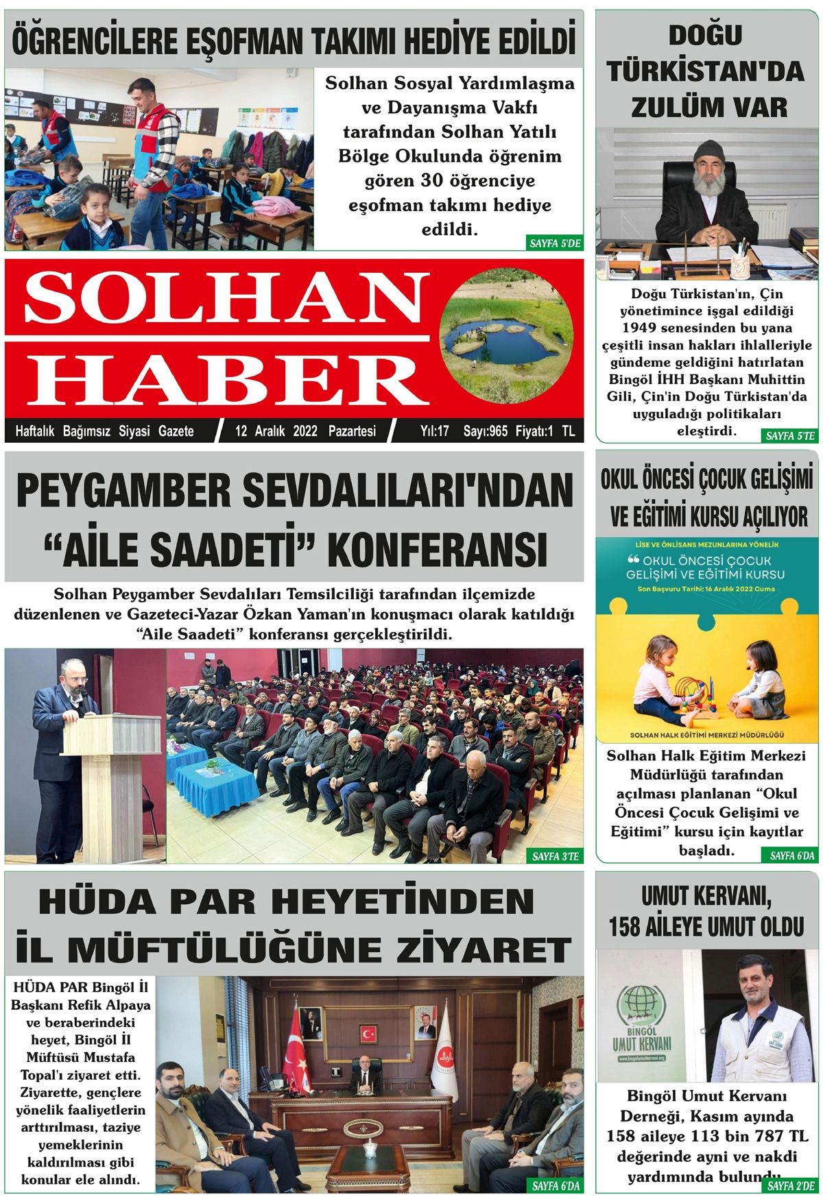 12.12.2022 Tarihli Gazetemiz