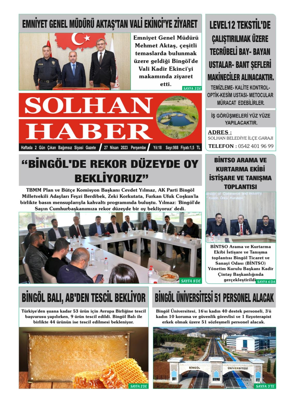 27.04.2023 Tarlhli Gazetemiz