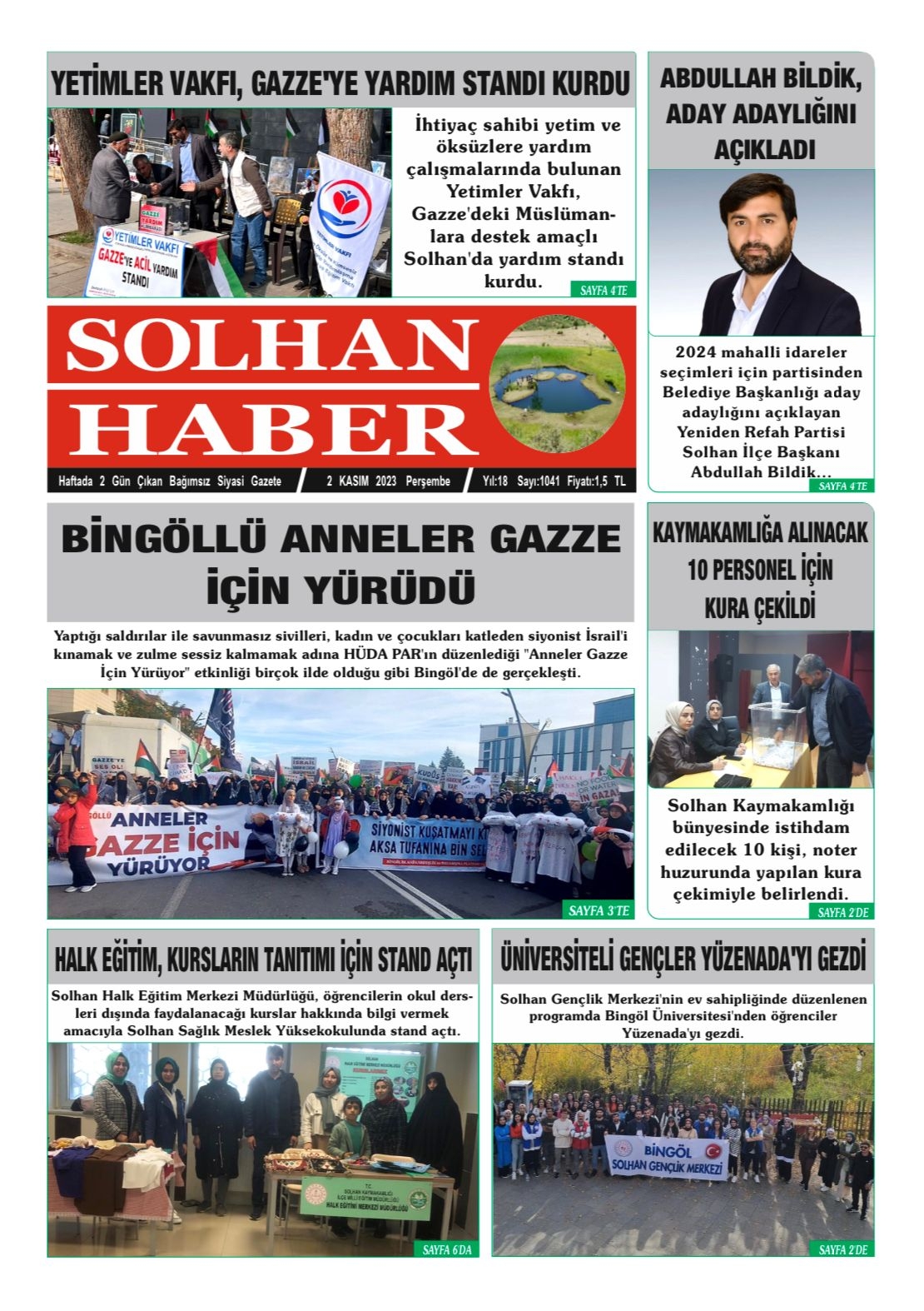 02,11,2023 Tarihli Gazetemiz