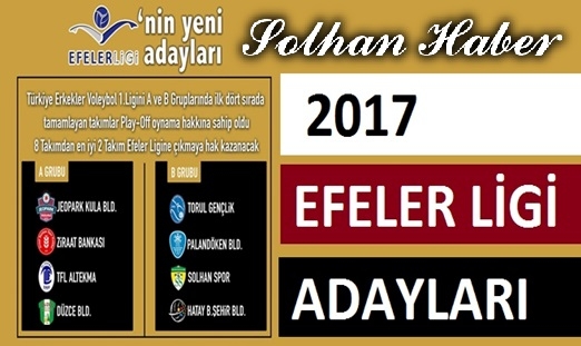 2017-2018 TVF Efeler Ligi Adayları