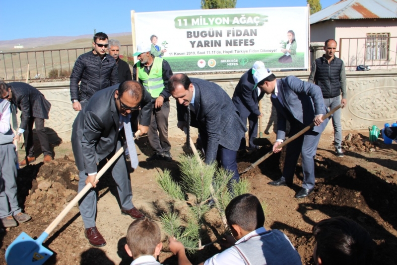 Ağaçlandırma Gününde Fidan Dikimi Yapıldı