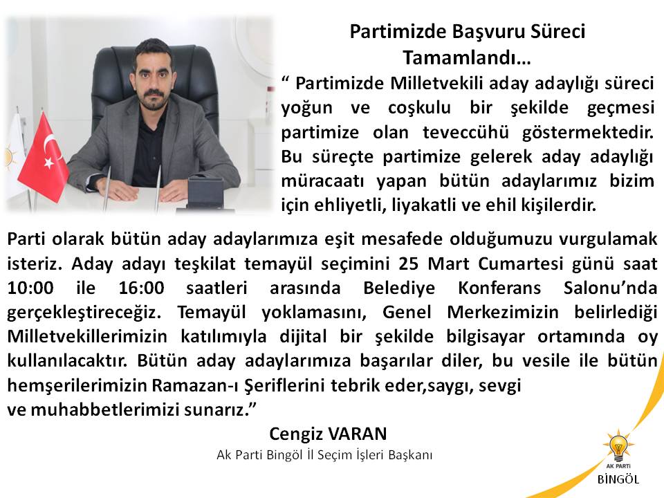 AK PARTİ ADAY ADAYLARI LİSTESİ BELLİ OLDU