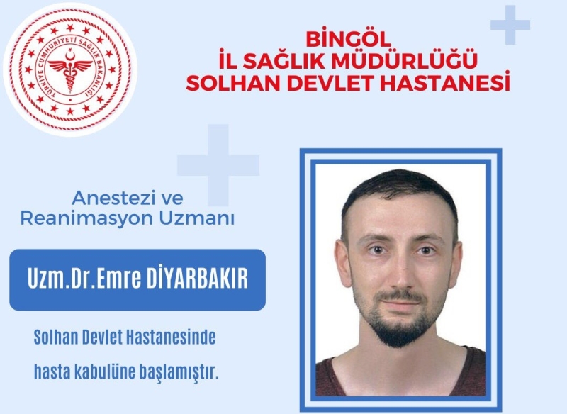 ANESTEZİ DOKTORU, GÖREVE BAŞLADI