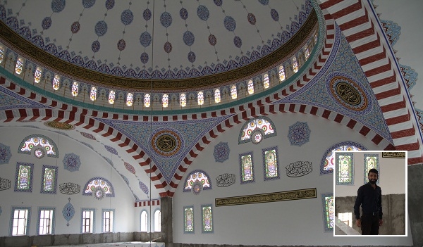 Arakonak Ulu Cami’nin İç Nakışları Bitti