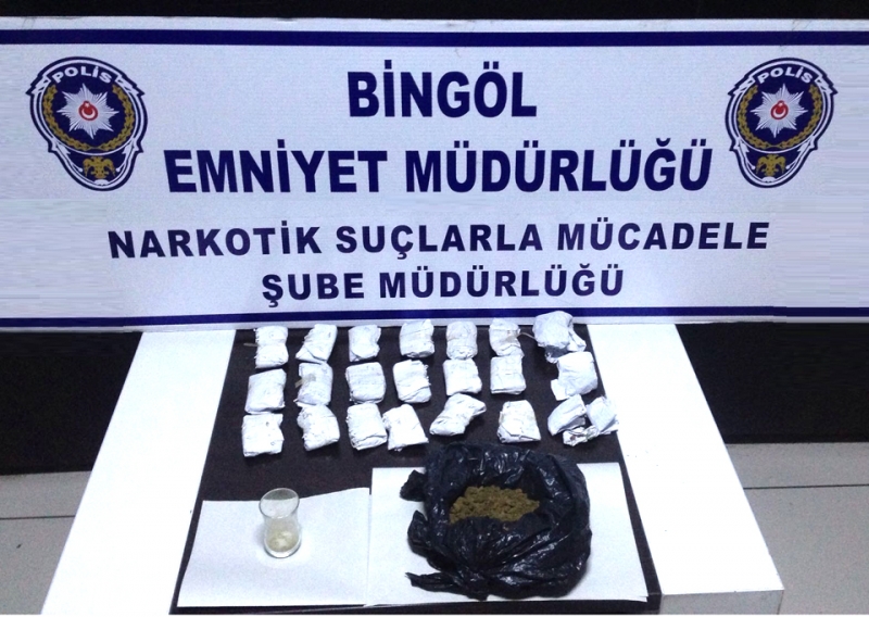 Bingöl’de Uyuşturucu Operasyonu