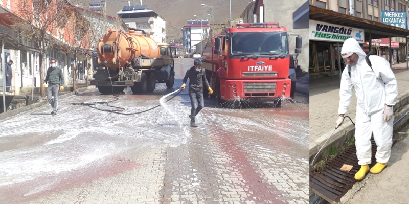 Çarşı Merkezi Dezenfekte Edildi