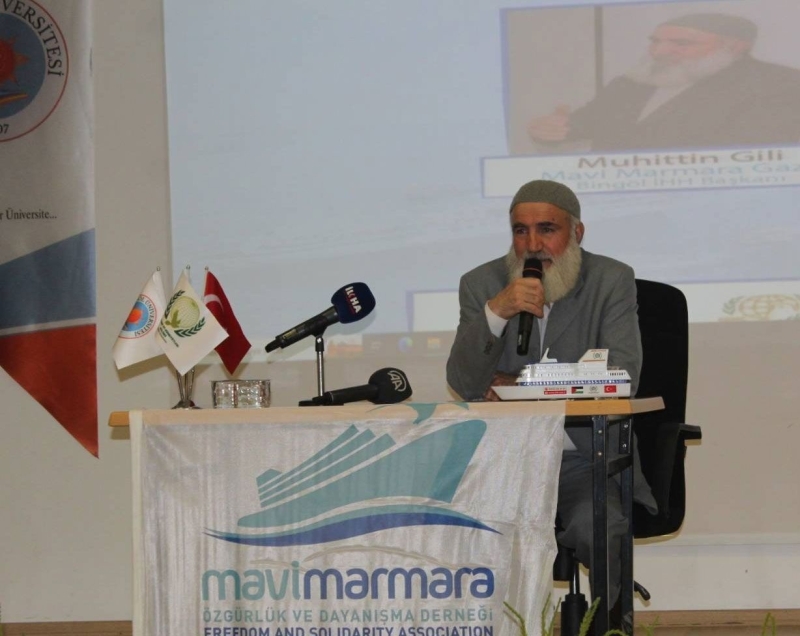 GİLİ, MAVİ MARMARA SEMPOZYUMUNDA YAŞADIKLARINI ANLATTI