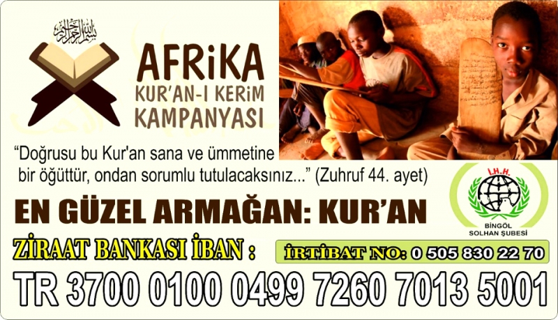 İHH’dan Afrika’ya Kur’an-ı Kerim Kampanyası