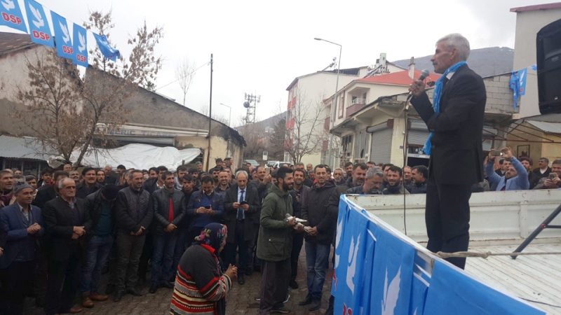 İlk Mitingi DSP Adayı Özdemir Yaptı   