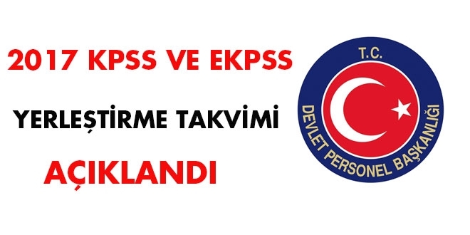 KPSS ve EKPSS Yerleştirme Takvimi Açıklandı