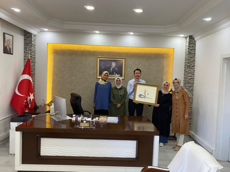 KURS HOCALARINDAN KAYMAKAM ÇETİN’E ZİYARET