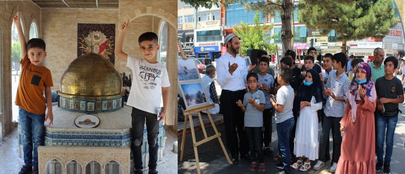 Minia Kudüs Tırına Yoğun İlgi 