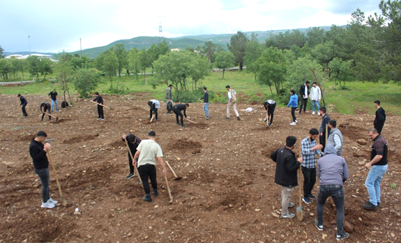 ÖĞRENCİLERDEN "FİLİSTİN" İÇİN HATIRA ORMANI