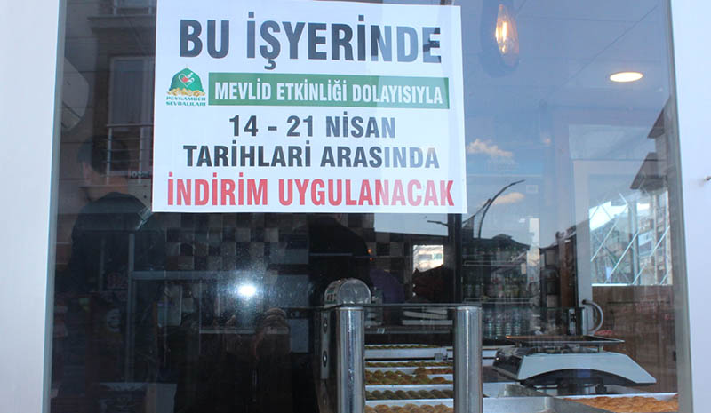 PEYGAMBER SEVDALISI BİNGÖL ESNAFINDAN 