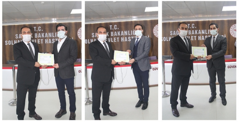 Sağlık Çalışanlarına Başarı Belgesi Verildi