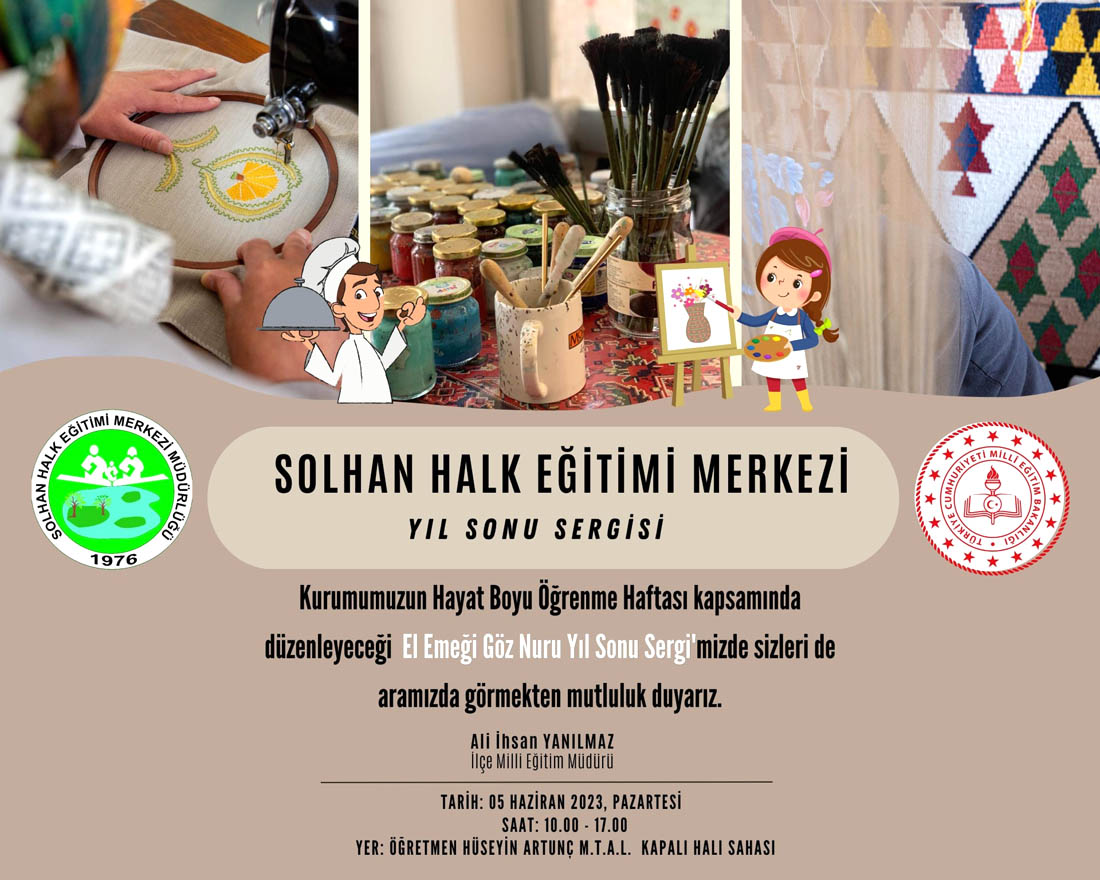 SOLHAN HALK EĞİTİM’DEN YIL SONU SERGİSİNE DAVET