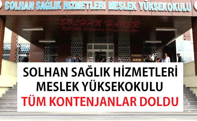 Solhan Meslek Yüksekokulundaki Tüm Kontenjanlar Doldu