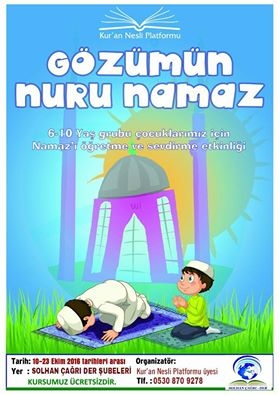 Solhan’da ‘Gözümün Nuru Namaz’ Programı