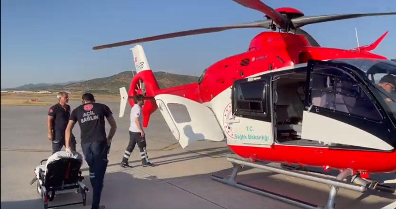 SOLHAN’DAKİ HASTA İÇİN HELİKOPTER AMBULANS HAVALANDI