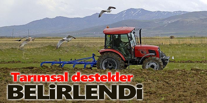 Tarımsal Destekler Belirlendi