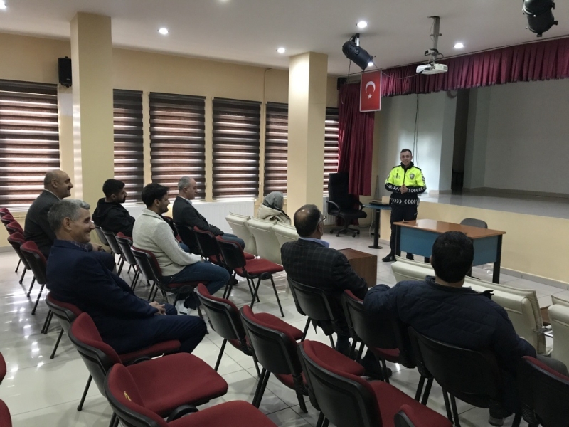 TRAFİK HAFTASI KAPSAMINDA HEM PERSONELİ BİLGİLENDİRİLDİ