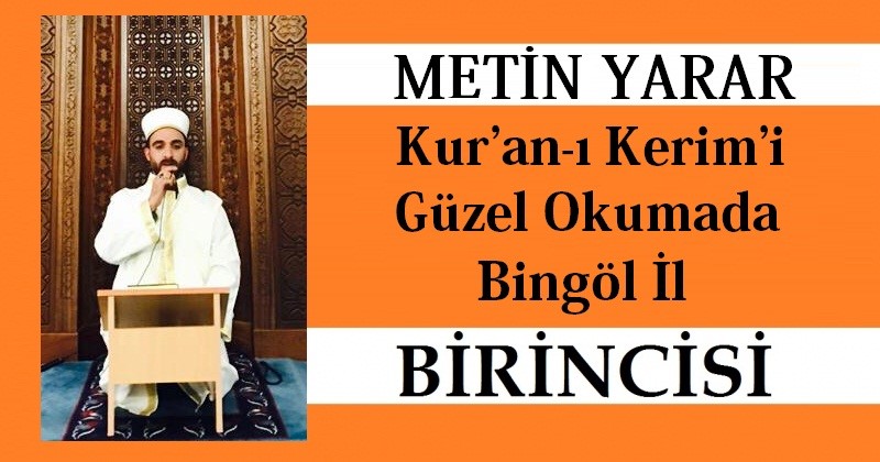 Yarar, Kur’an-ı Kerim’i Güzel Okumada İl Birincisi  