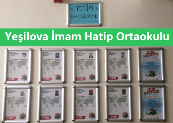 Yeşilova İmam Hatip’ten Yetim Kardeş Seferberliği   