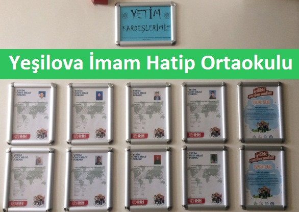 Yeşilova İmam Hatip’ten Yetim Kardeş Seferberliği   